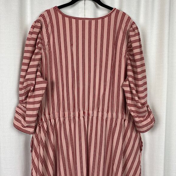 Matilda Jane Red&Pink Stripe McIntosh Midi Dress Sz.XXL NWT - Picture 13 of 16
